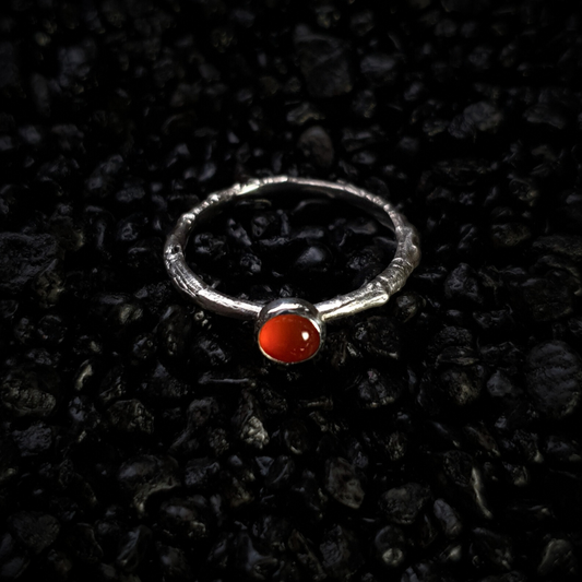 Carnelian Woodland Spell Ring