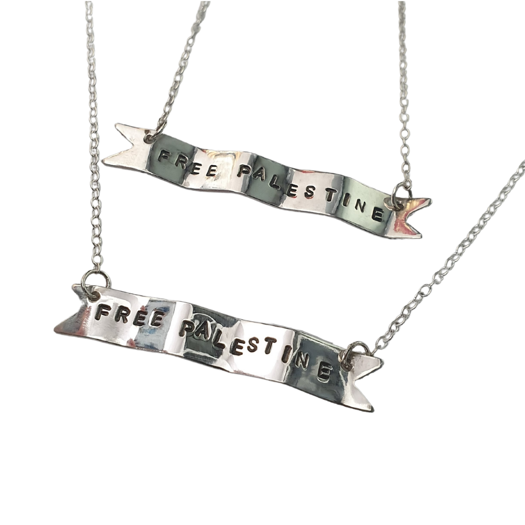 PALESTINE *CHARITY* Banner Necklace