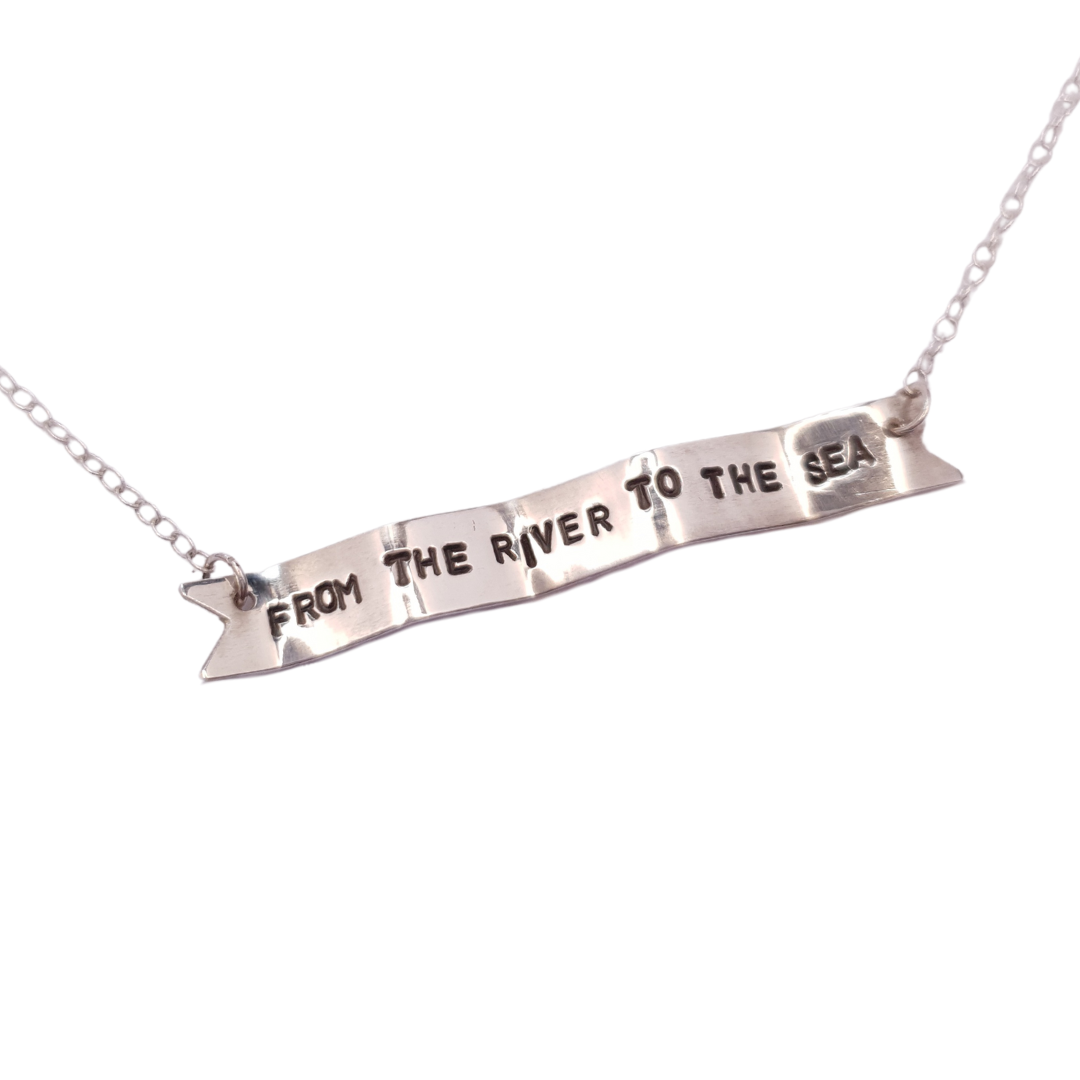 PALESTINE *CHARITY* Banner Necklace