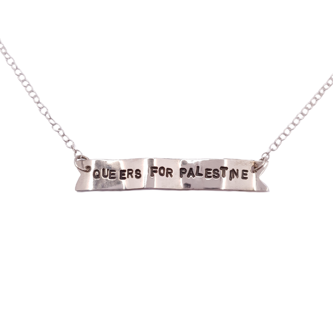 PALESTINE *CHARITY* Banner Necklace