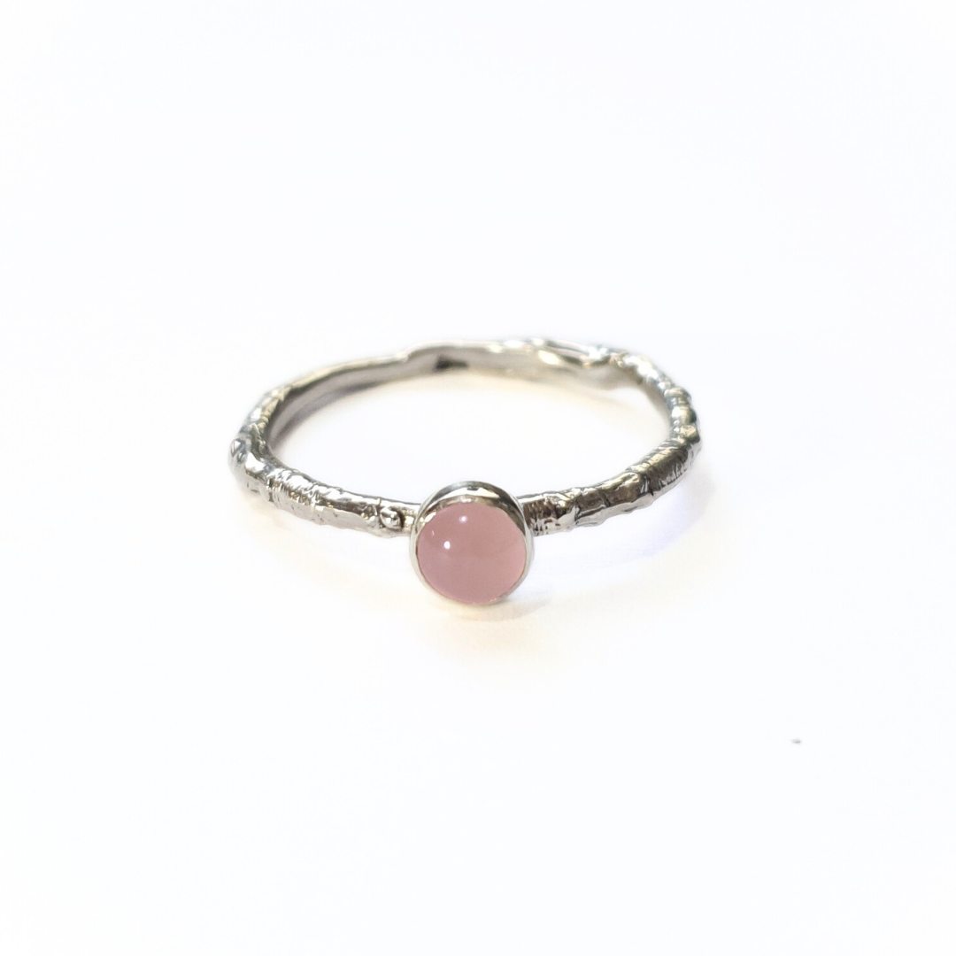 Rose Quartz Woodland Spell Ring