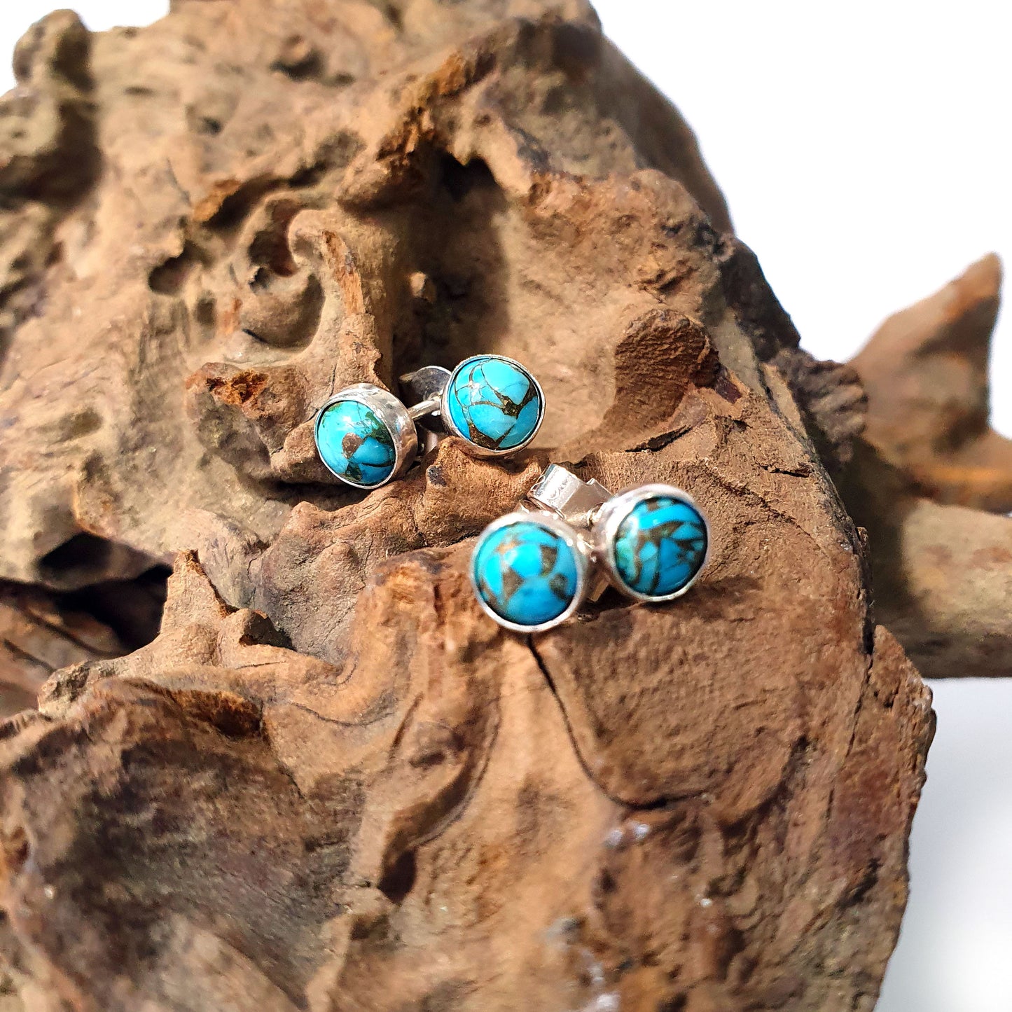 Turquoise Stud Earrings (5mm)