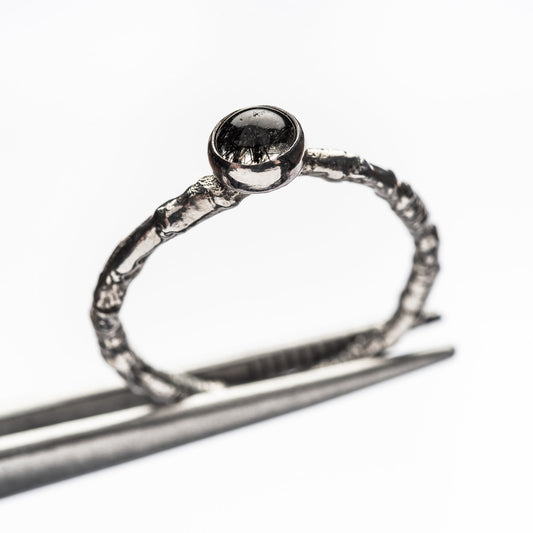 Tourmalated Quartz Woodland Spell Ring