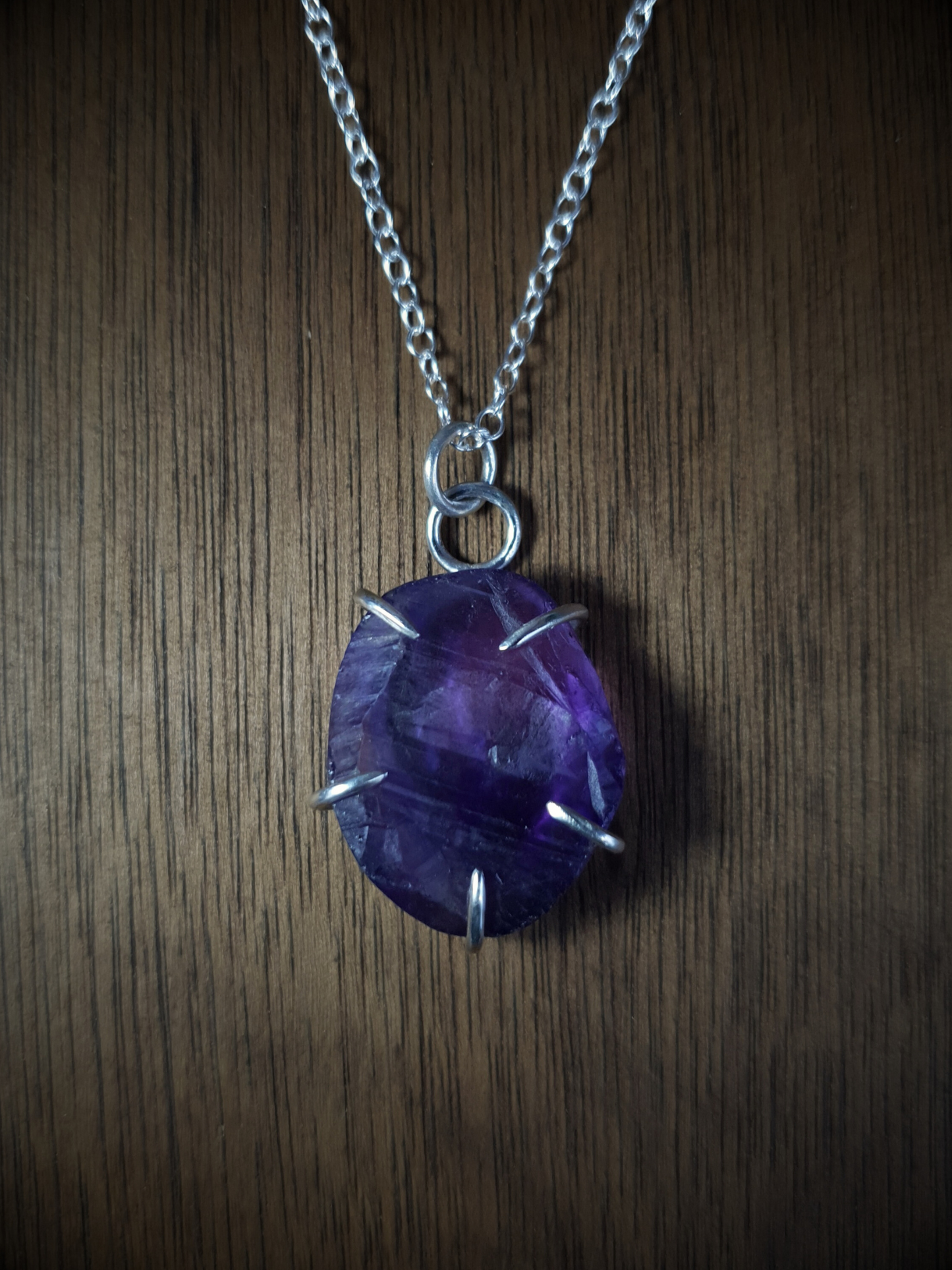 Amethyst Claw Necklace