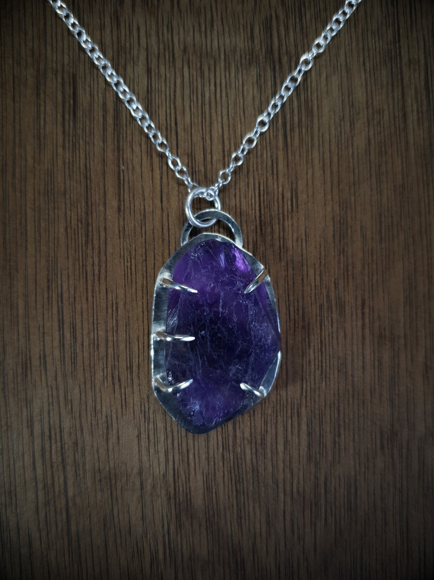 Amethyst Shackle Necklace