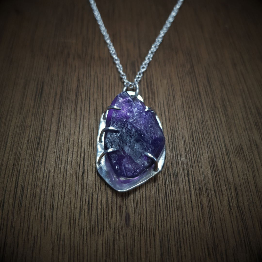 Amethyst Shackle Necklace