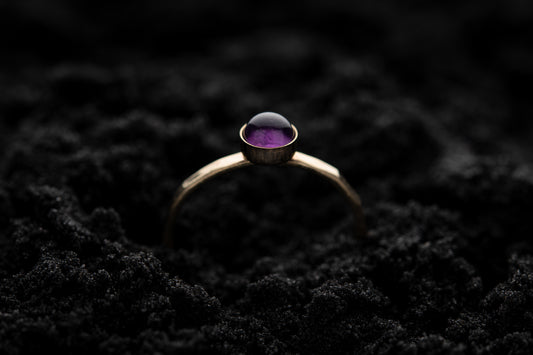 Amethyst Stacking Ring - Gold