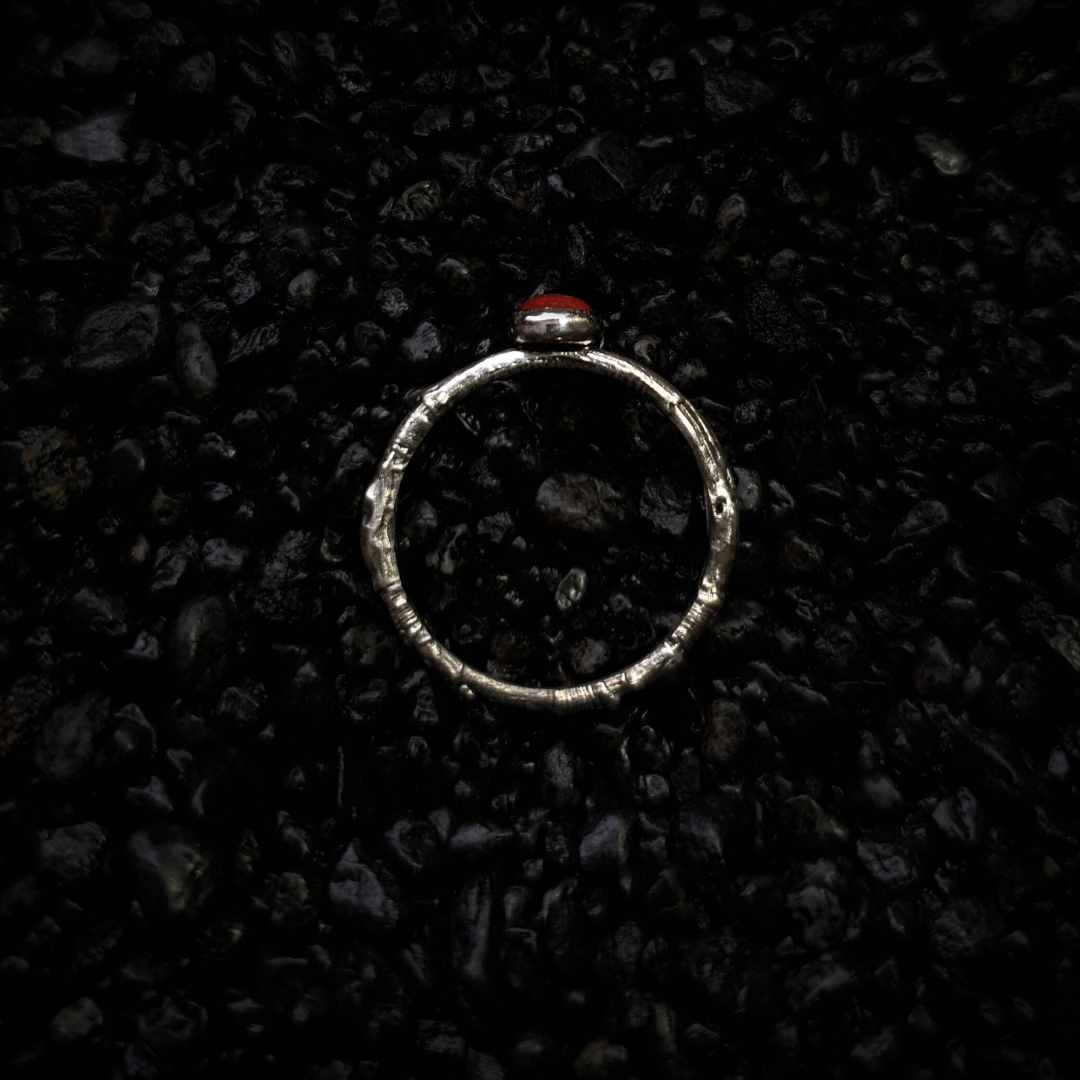 Carnelian Woodland Spell Ring