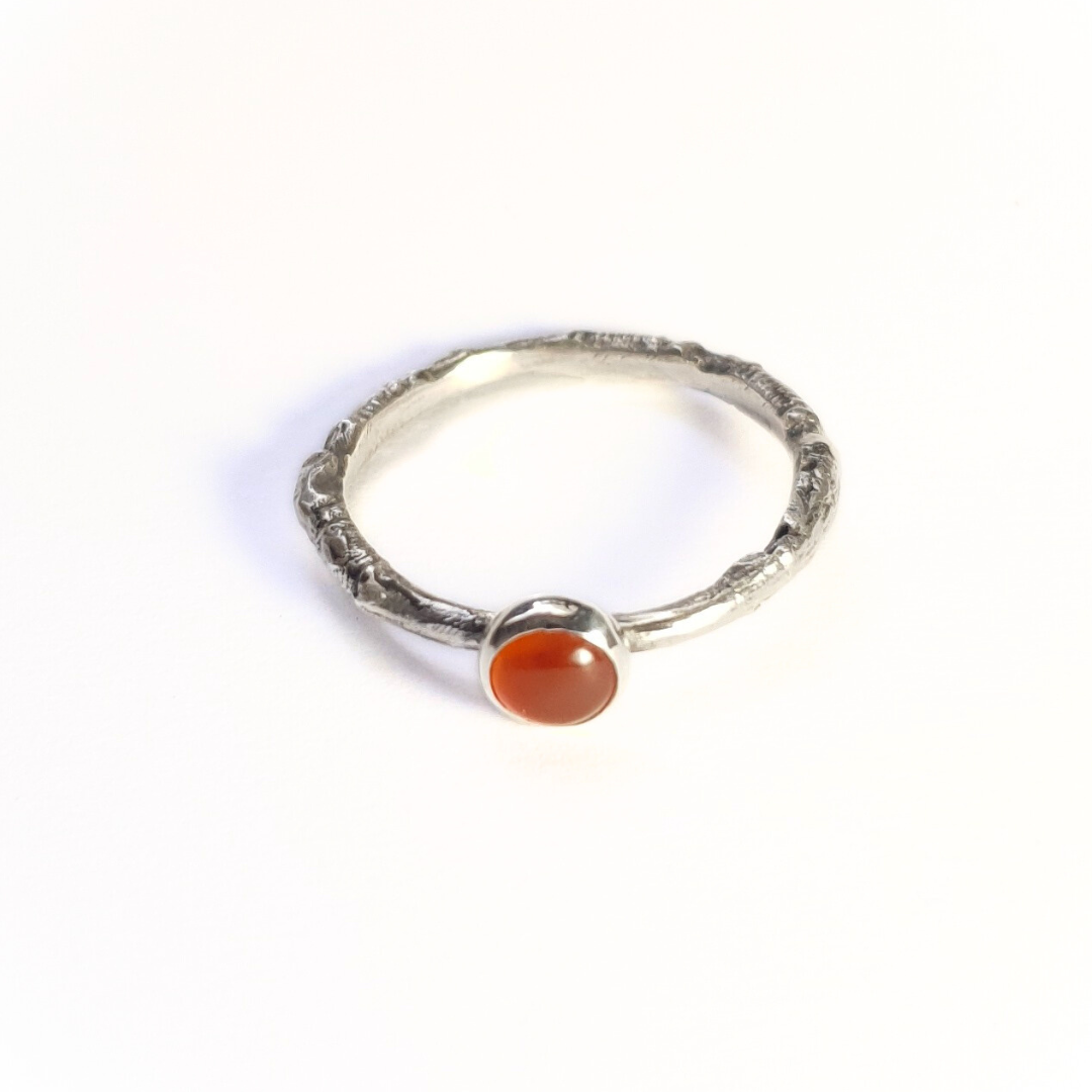 Carnelian Woodland Spell Ring