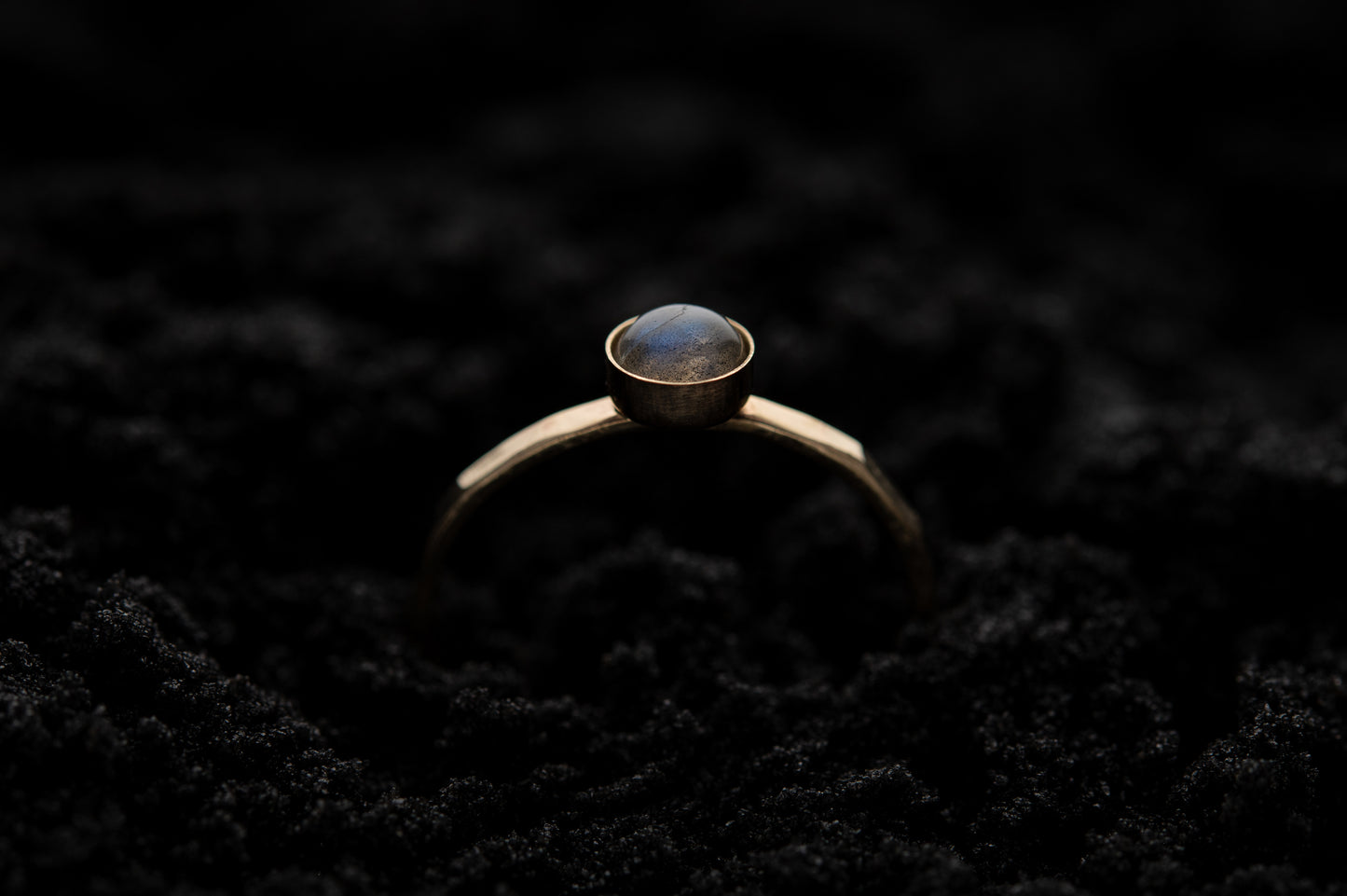 Labradorite Stacking Ring - Gold