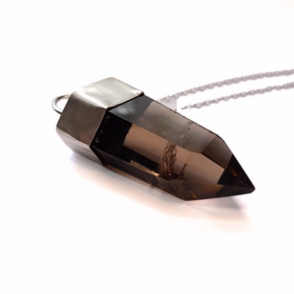 XL Smoky Quartz Amulet