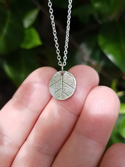 Leaf Imprint Necklace