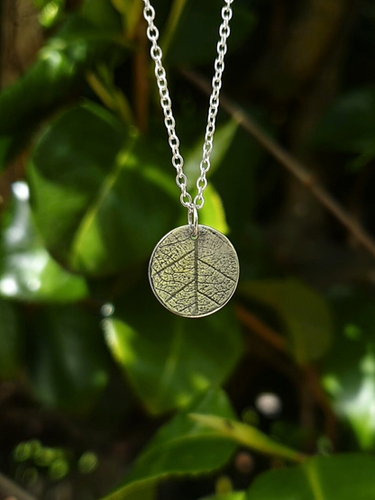 Leaf Imprint Necklace