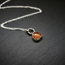 Load image into Gallery viewer, Sunstone Woodland Leaf Necklace
