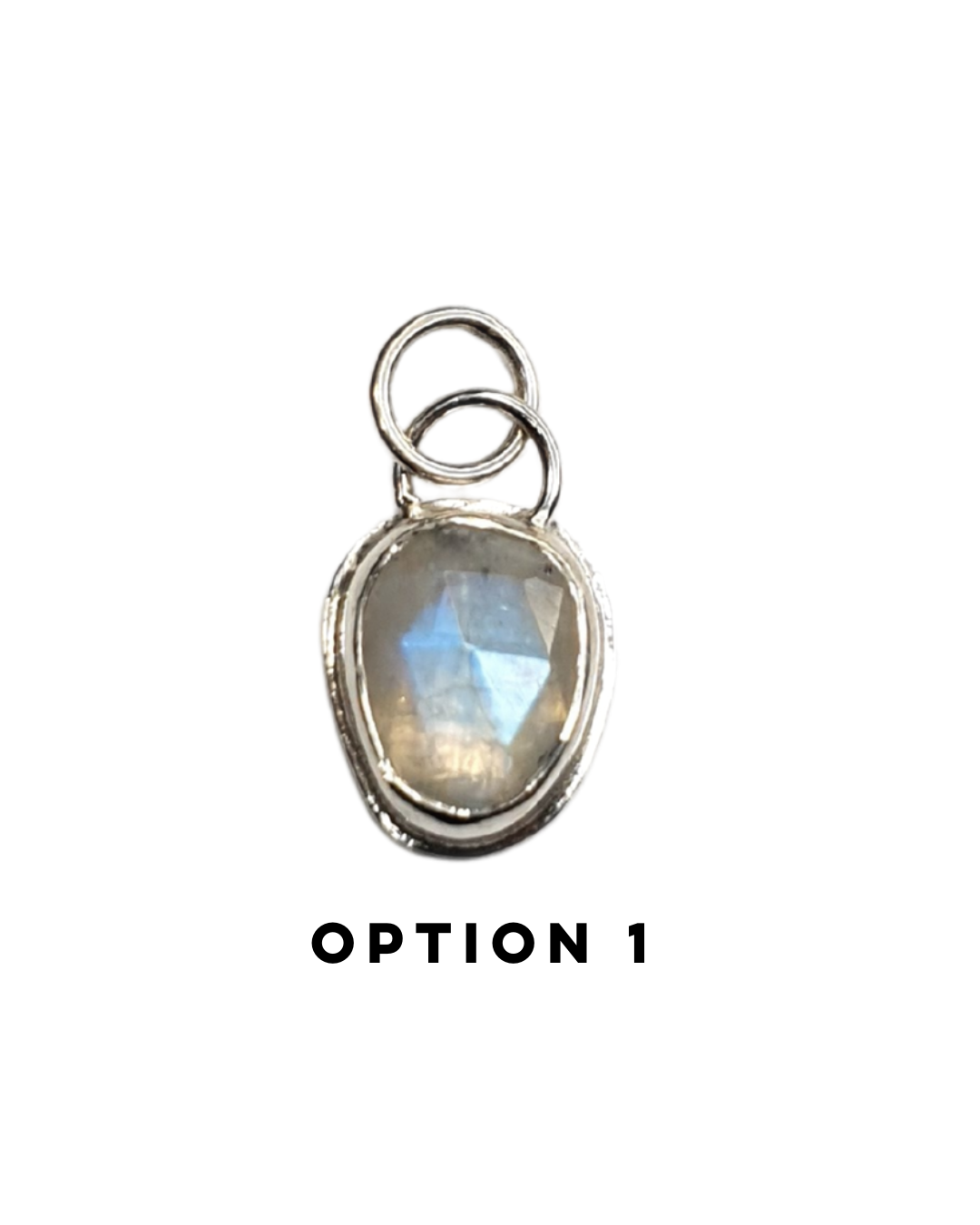 Dainty Rainbow Moonstone Pendant
