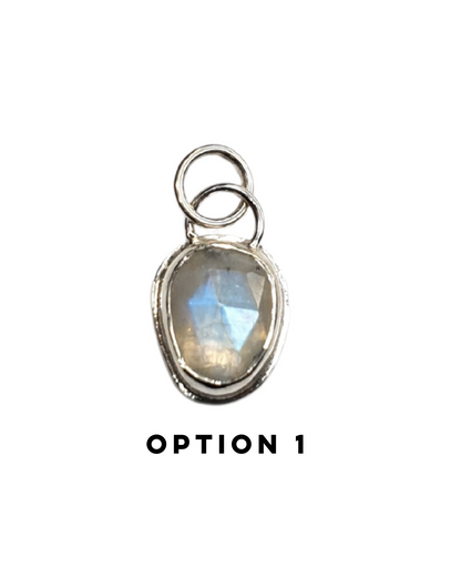 Dainty Rainbow Moonstone Pendant