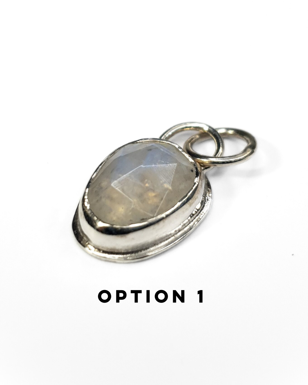 Dainty Rainbow Moonstone Pendant