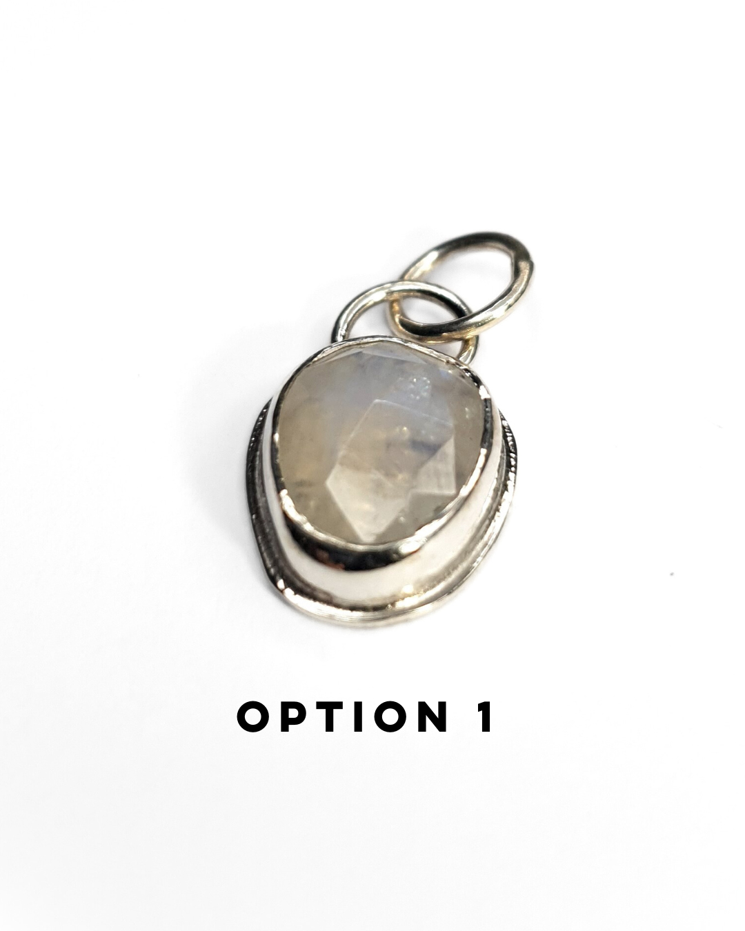 Dainty Rainbow Moonstone Pendant