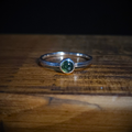 Moss Agate Spell Ring - Silver