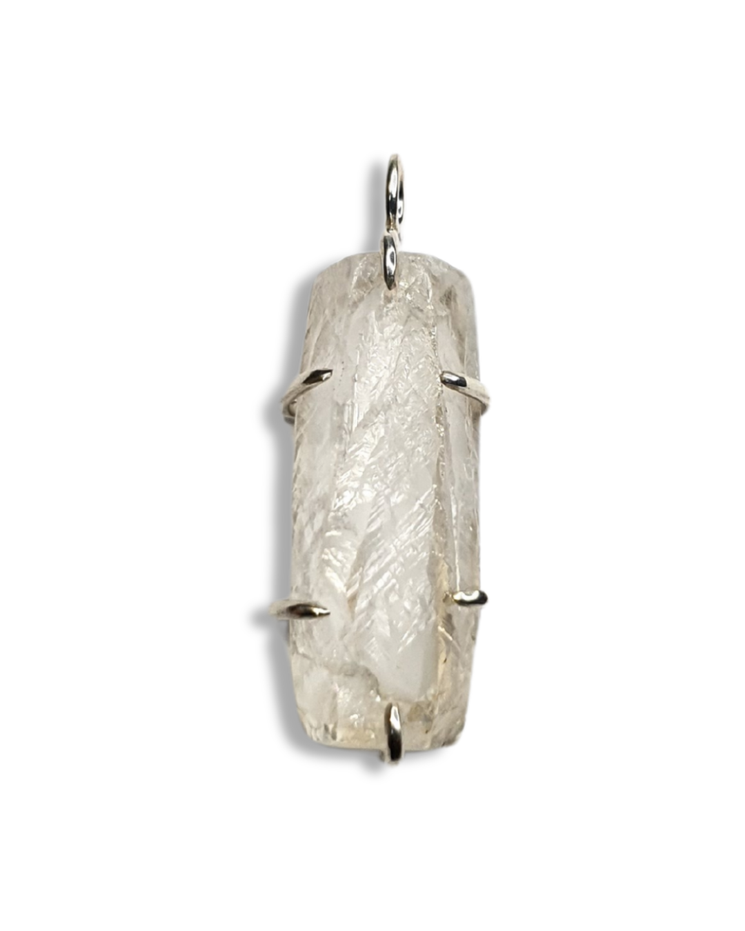 Rectangle Quartz Claw Pendant