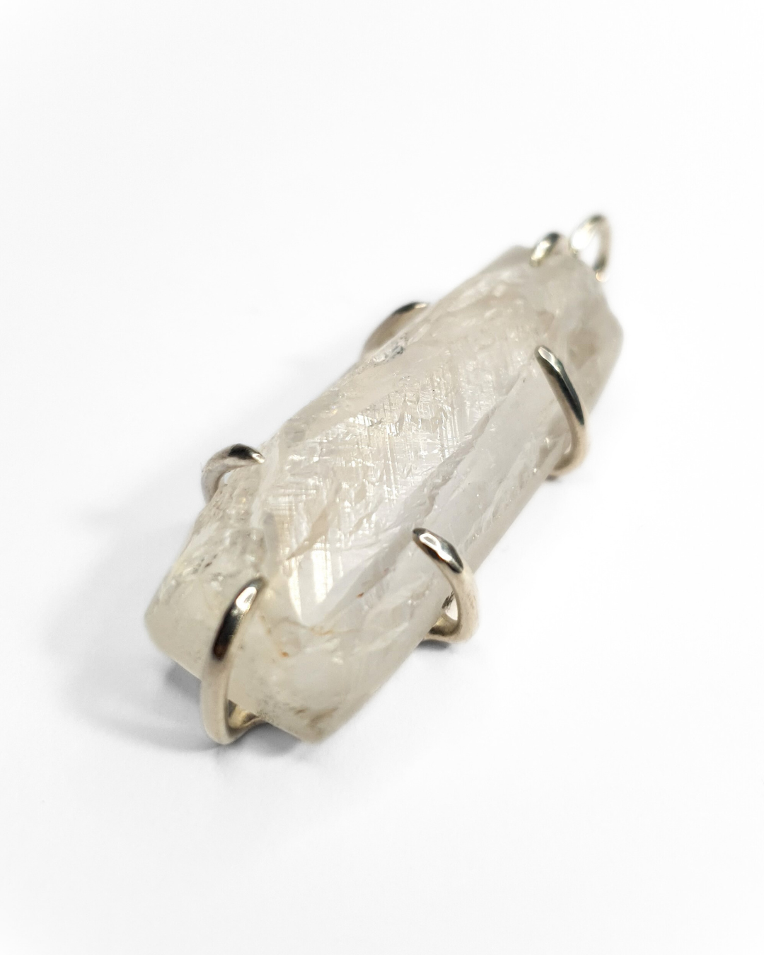 Rectangle Quartz Claw Pendant