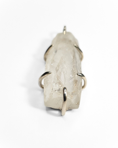 Rectangle Quartz Claw Pendant