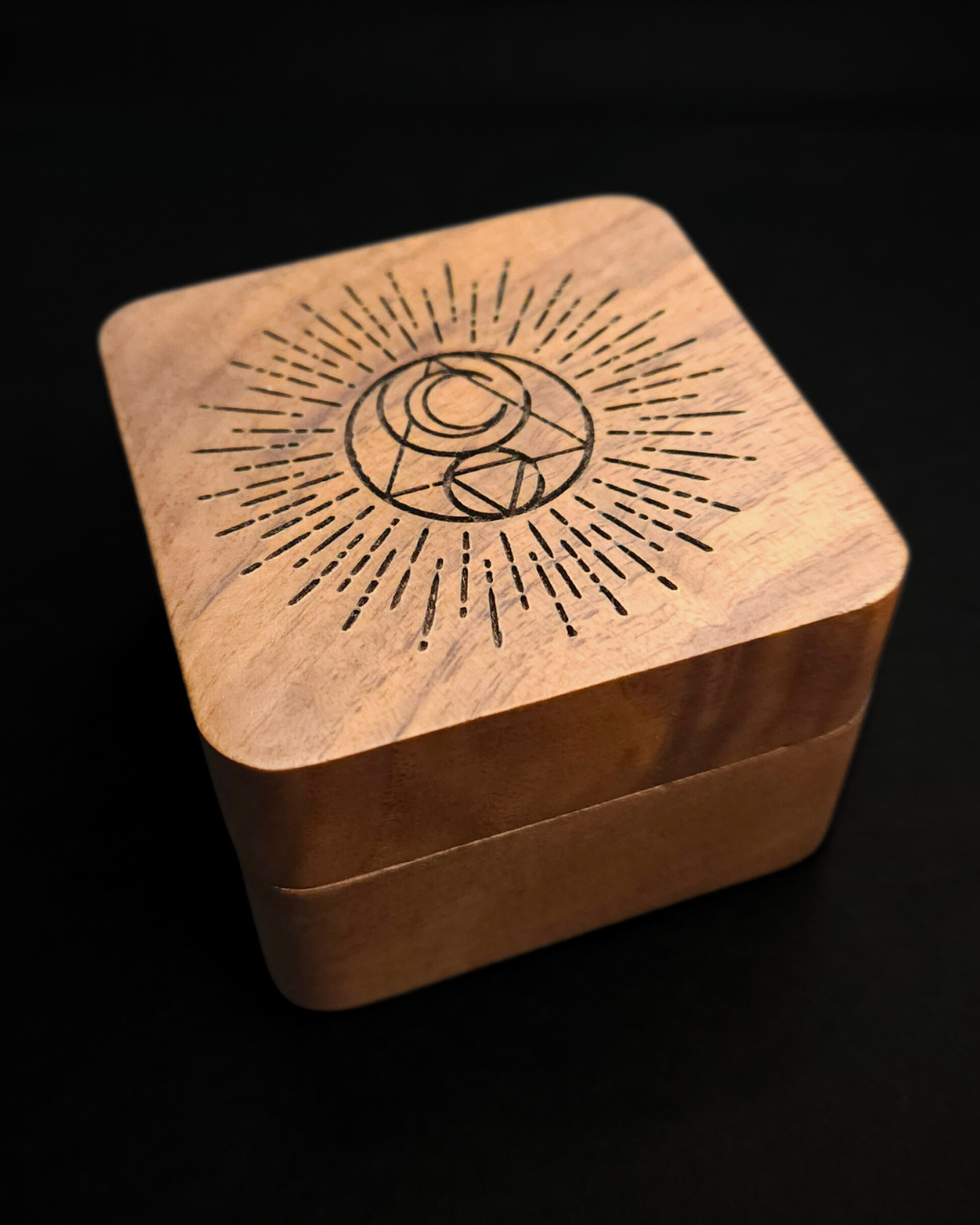Campfire & Compass Luxury Ring Box