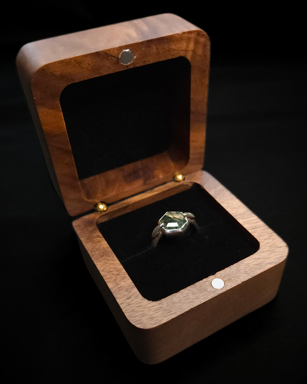 Campfire & Compass Luxury Ring Box