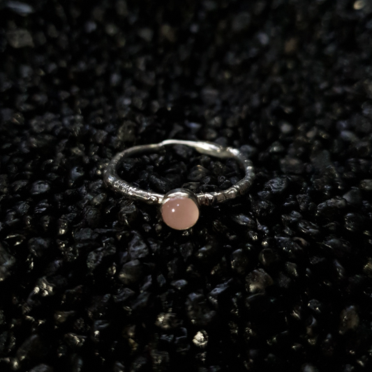 Rose Quartz Woodland Spell Ring