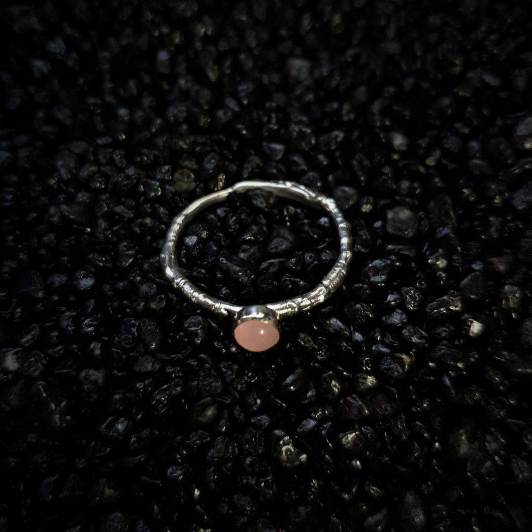 Rose Quartz Woodland Spell Ring