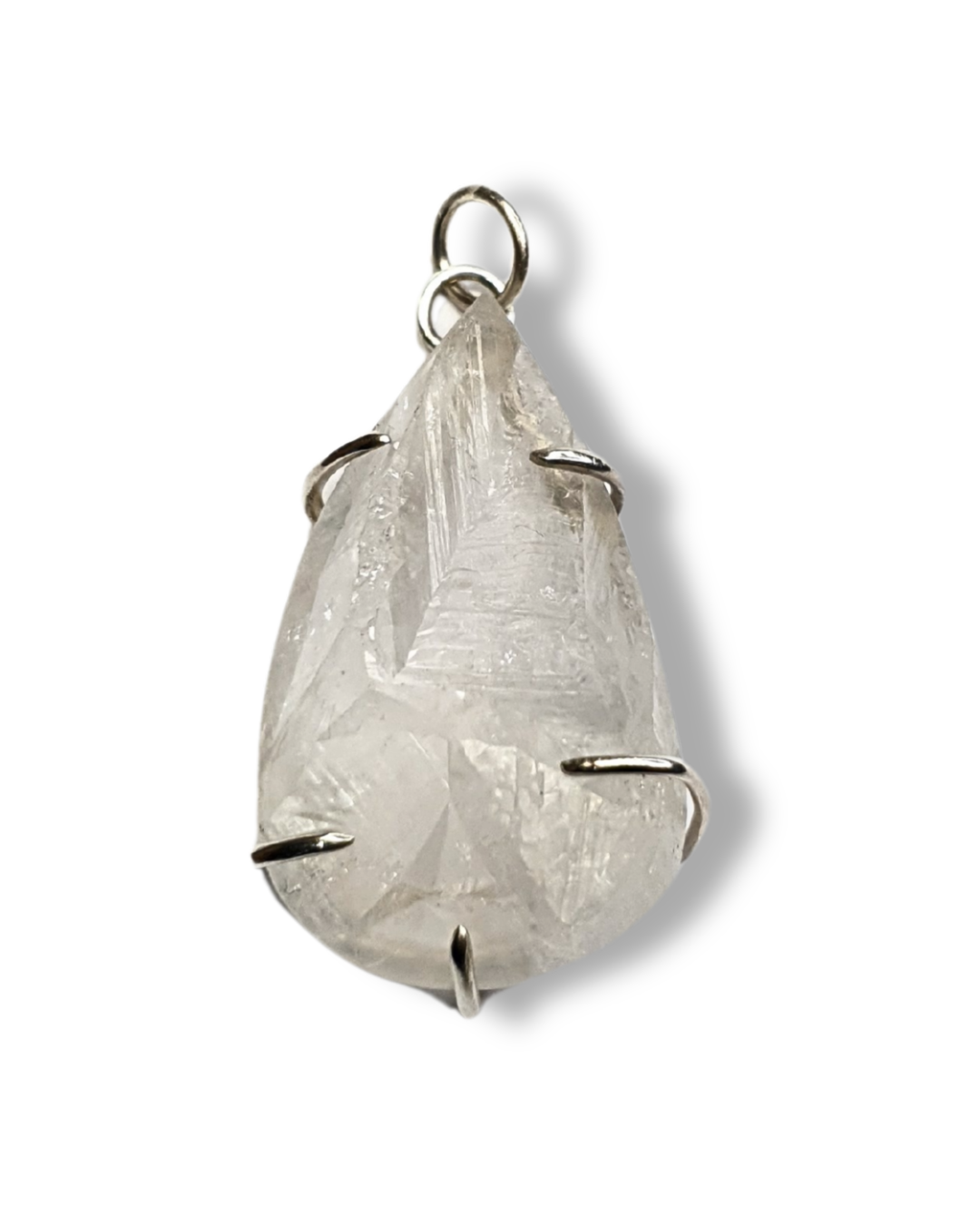 Teardrop Quartz Claw Pendant