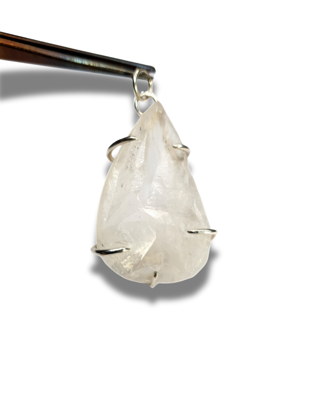 Teardrop Quartz Claw Pendant