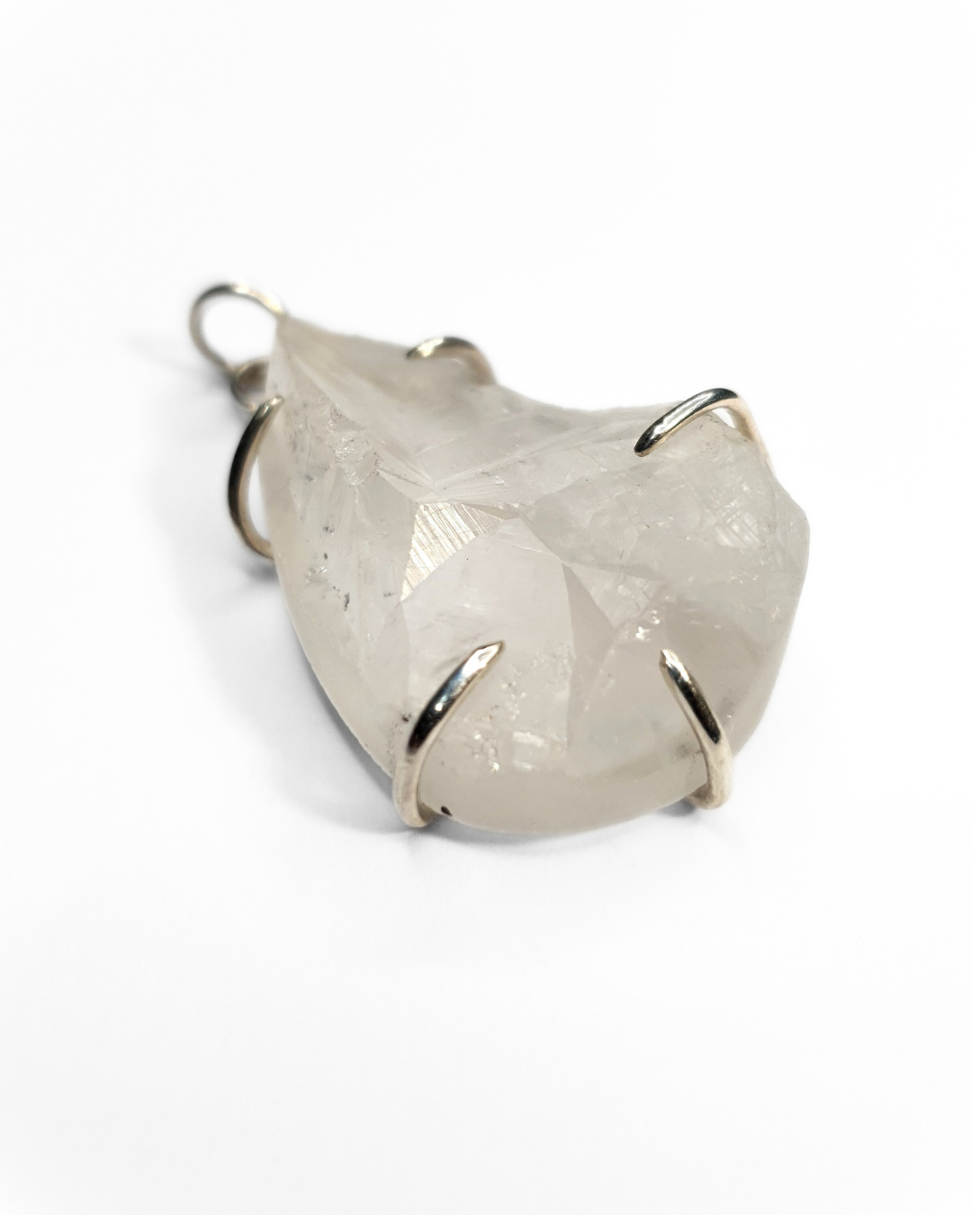Teardrop Quartz Claw Pendant