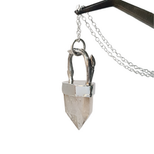 Load image into Gallery viewer, Woodland Gold Rutile Quartz Point Necklace
