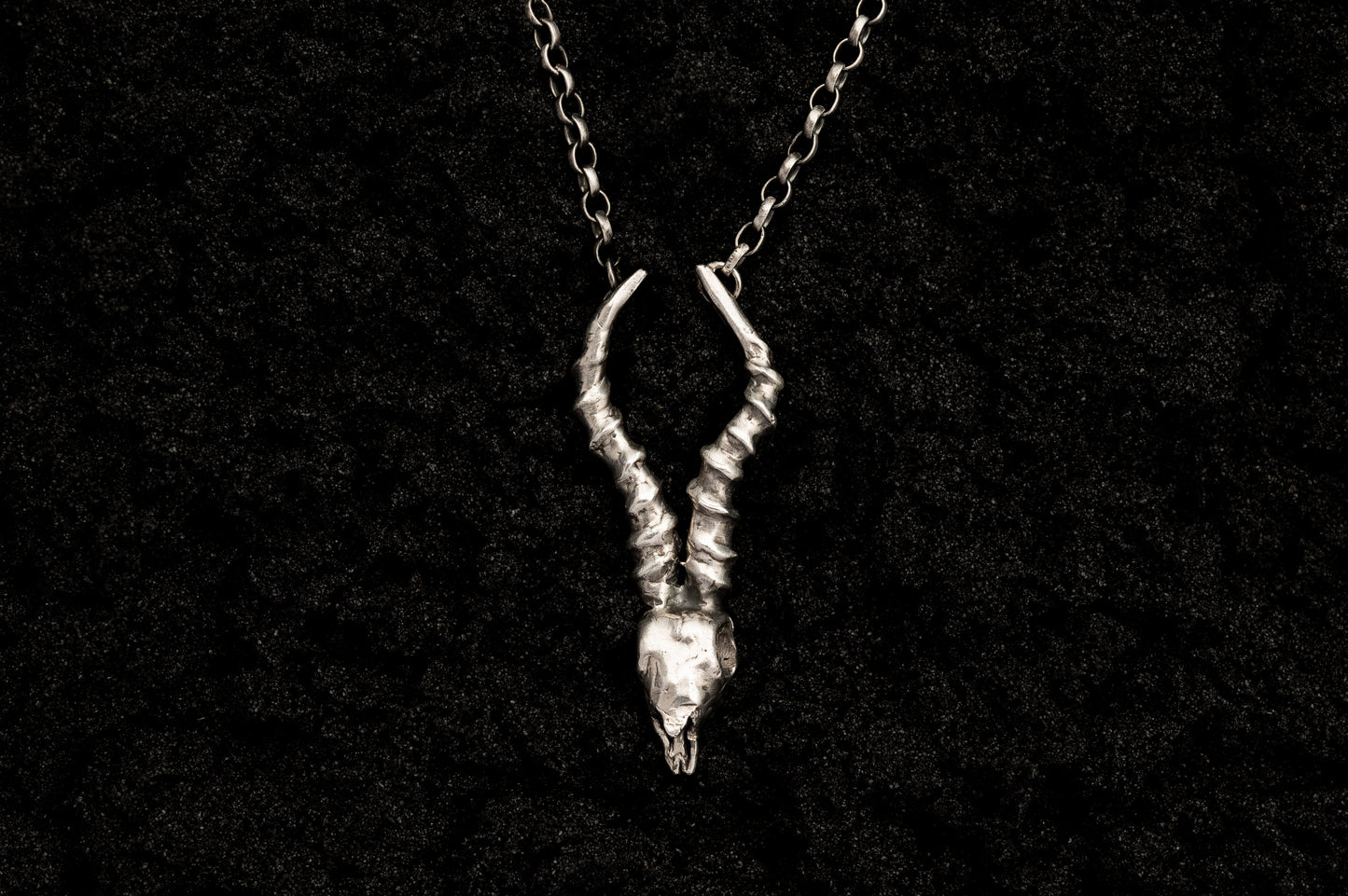 Springbok Skull Necklace