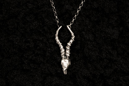 Springbok Skull Necklace