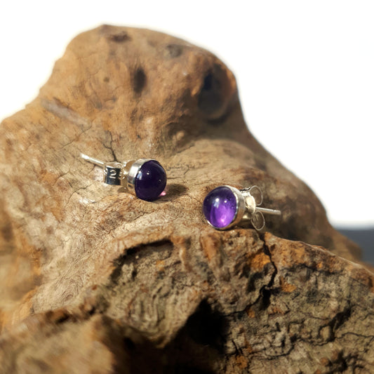 Amethyst Earrings (5mm)