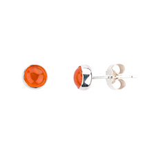 Load image into Gallery viewer, Carnelian Stud Earrings (5mm)
