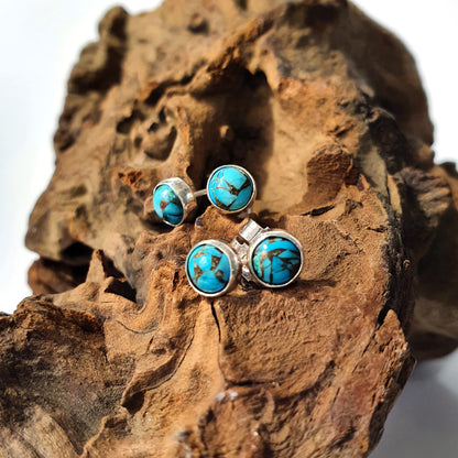 Turquoise Stud Earrings (5mm)