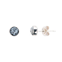 Load image into Gallery viewer, Dendritic Agate Stud Earrings (5mm)
