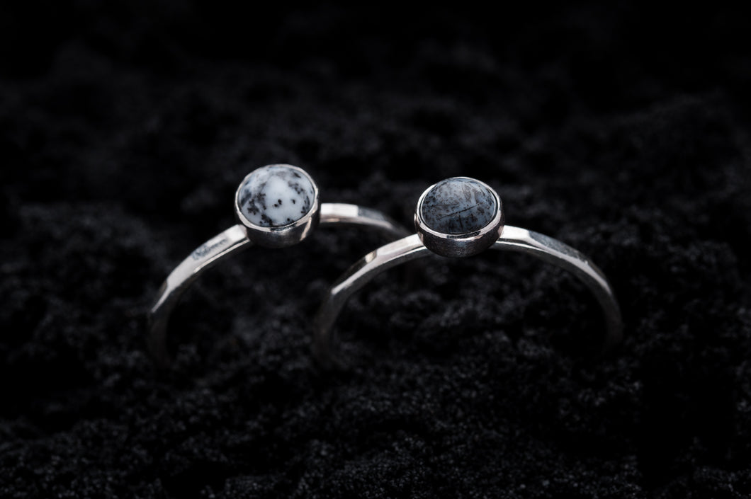 Dendritic Agate Stacking Ring