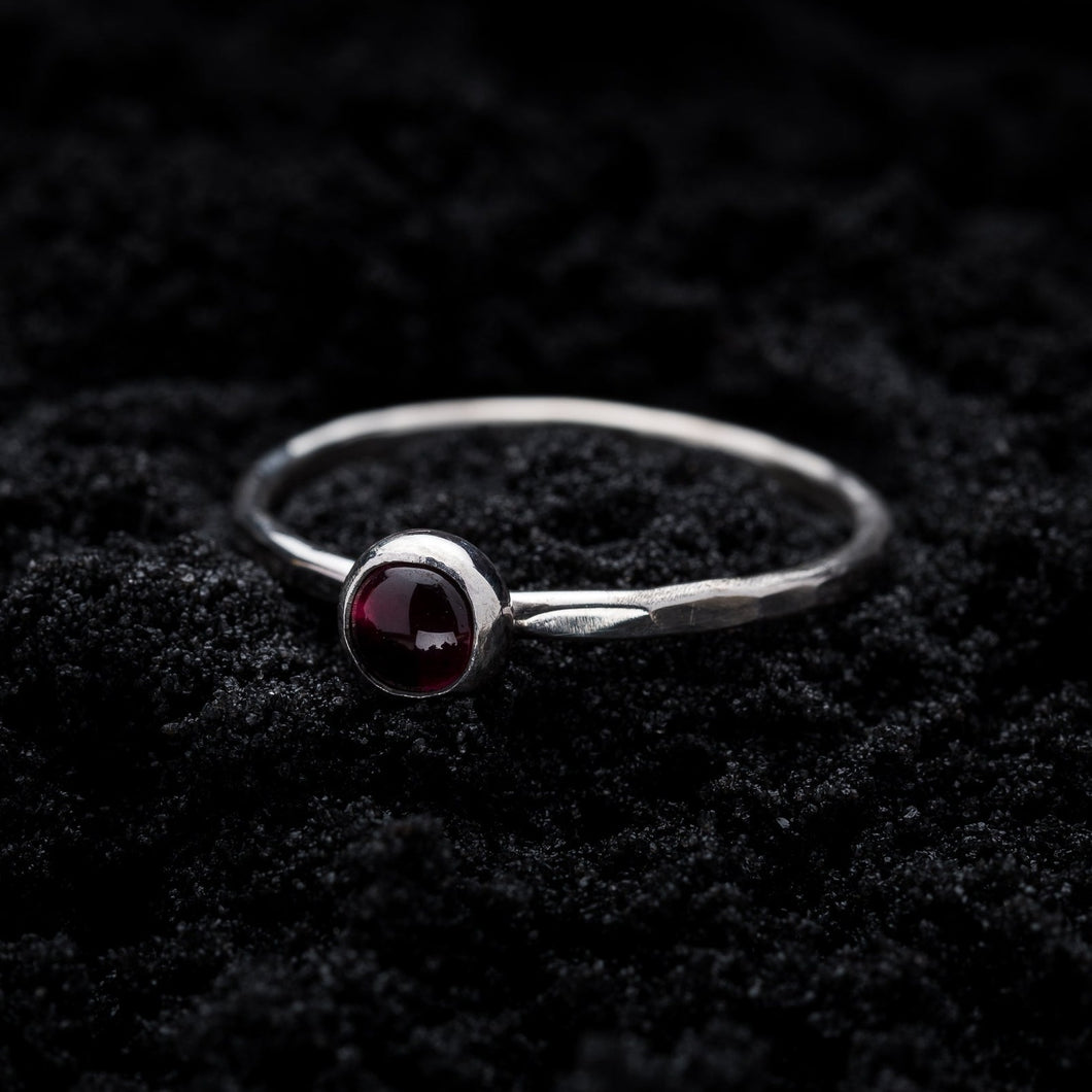 Garnet Stacking Ring