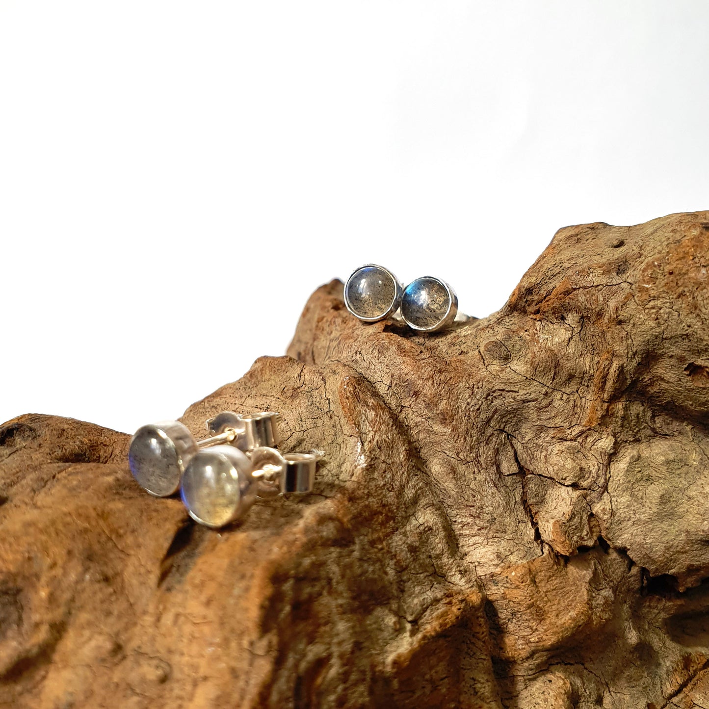 Labradorite Stud Earrings (5mm)