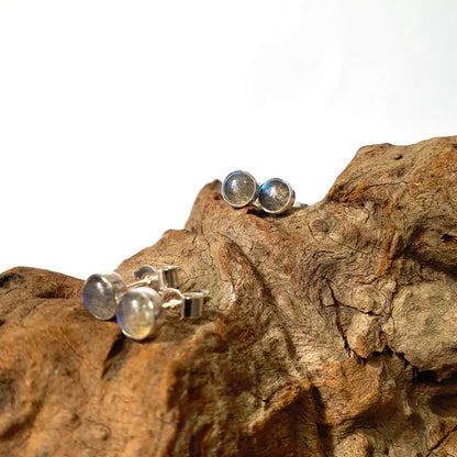 Labradorite Stud Earrings (5mm)