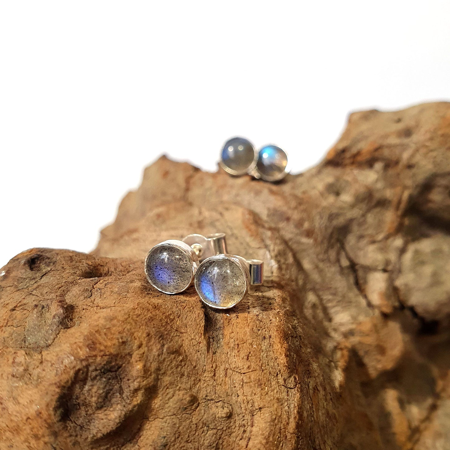 Labradorite Stud Earrings (5mm)