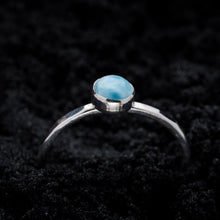 Load image into Gallery viewer, Larimar Stacking Ring
