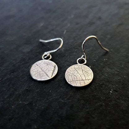 Leaf Imprint Earrings