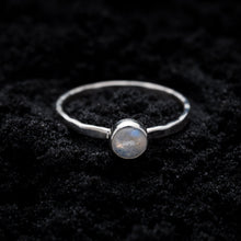 Load image into Gallery viewer, Rainbow Moonstone Stacking Ring
