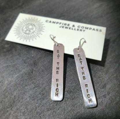 Personalised Dangly Earrings