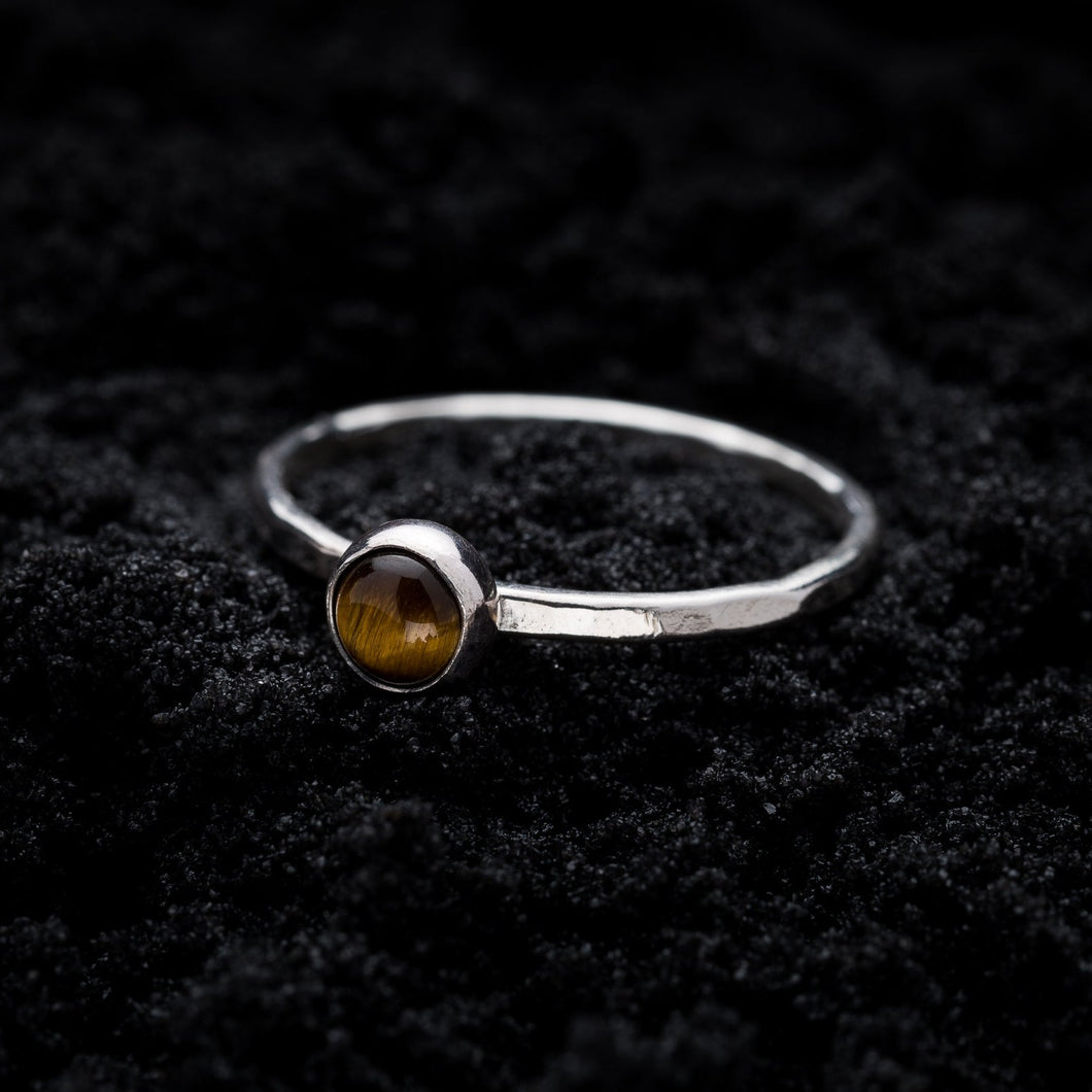 Tiger's Eye Stacking Ring